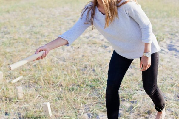 The perfect camping game for adults, kubb is a fun outdoor game for kiwis