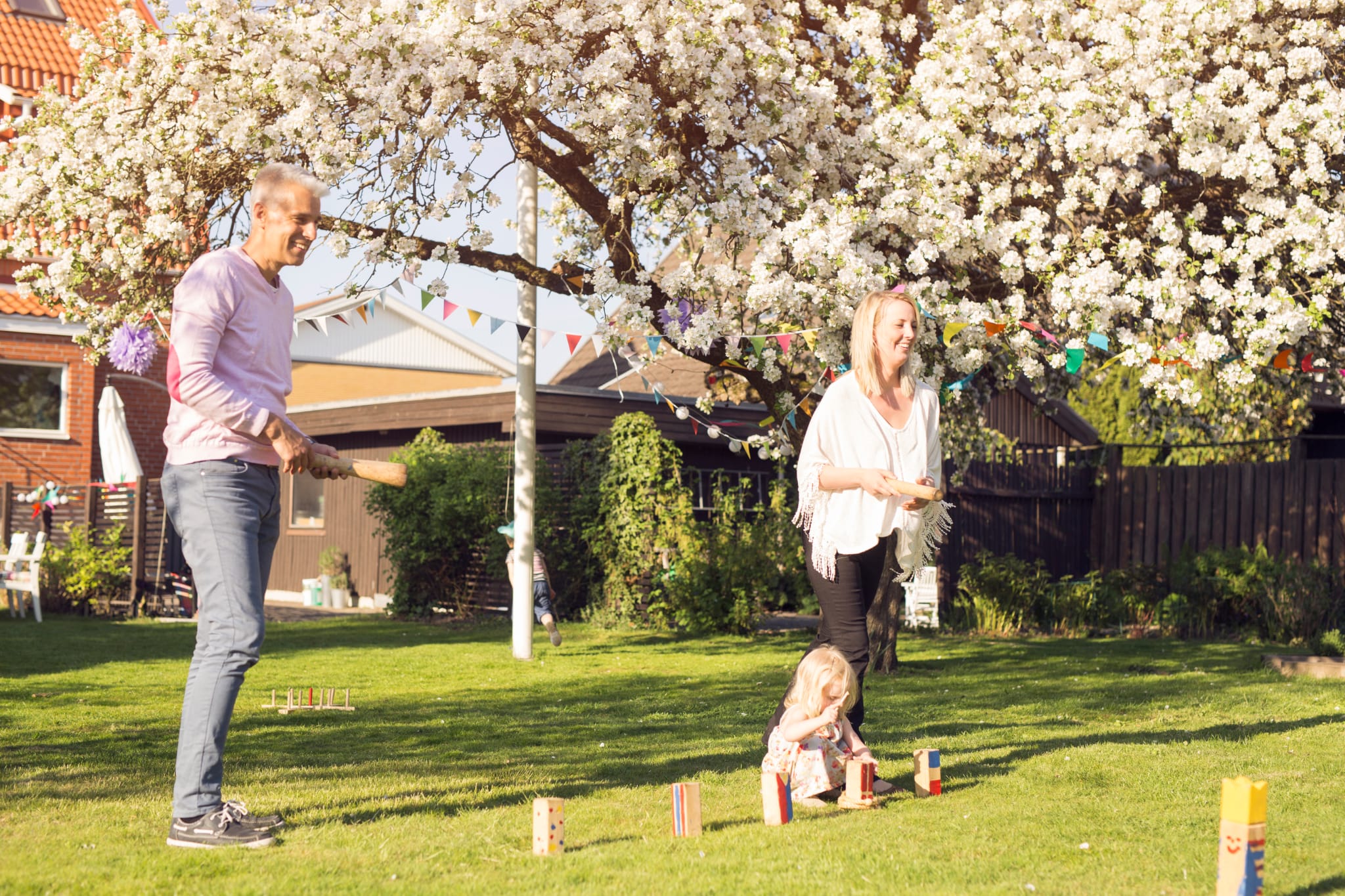 A portable camping game perfect for the whole family, kubb is a fun summer game to play
